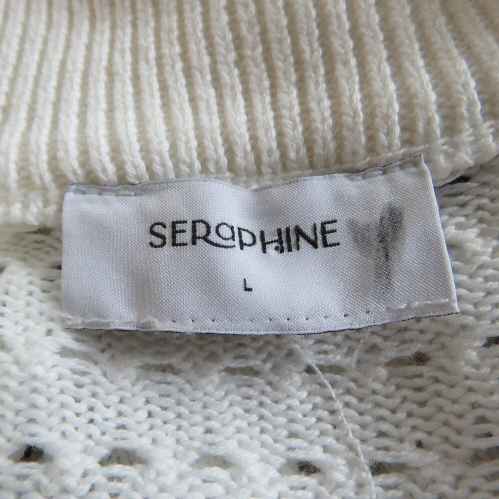 SERAPHINE Helga Textured Stripe Cotton Maternity Nursing Sweater Jumper Size L - Picture 15 of 16